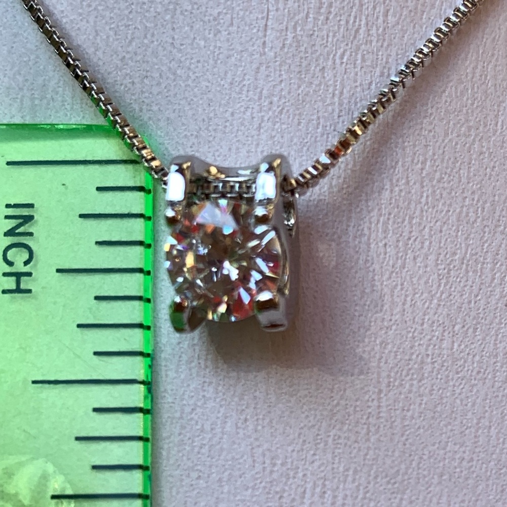 🌟 Sterling Silver 925 CZ Necklace - Picture 4 of 5
